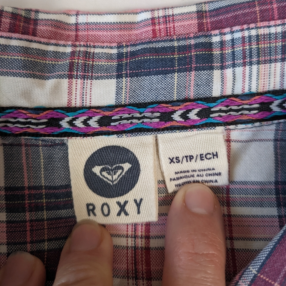 Roxy Long Sleeve Flannel Button Down - image 5